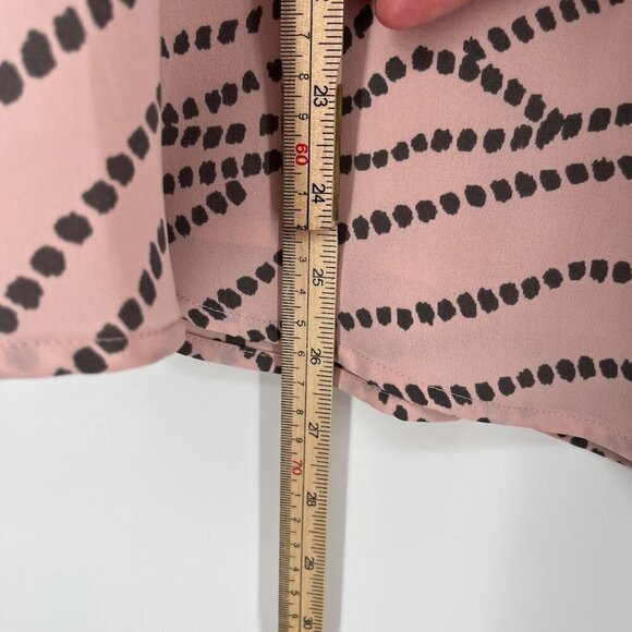 Cabi Sophia Faux Wrap Top Blouse Size 6 Blush Pink Adjustable Straps Peplum 273 - Picture 9 of 11